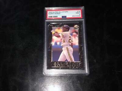 PSA 9 MINT BARRY BONDS PIRATES 1992 FLEER ULTRA ALL-STARS #16 GEM!