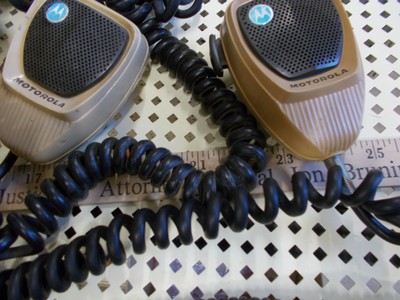 Large Lot of Vintage Motorola Mic Microphone Radio Adam 12 Police Fire 911