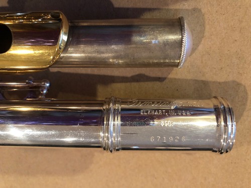 Used Gemeinhardt Solid Silver Open Hole Flute 3SB #671926
