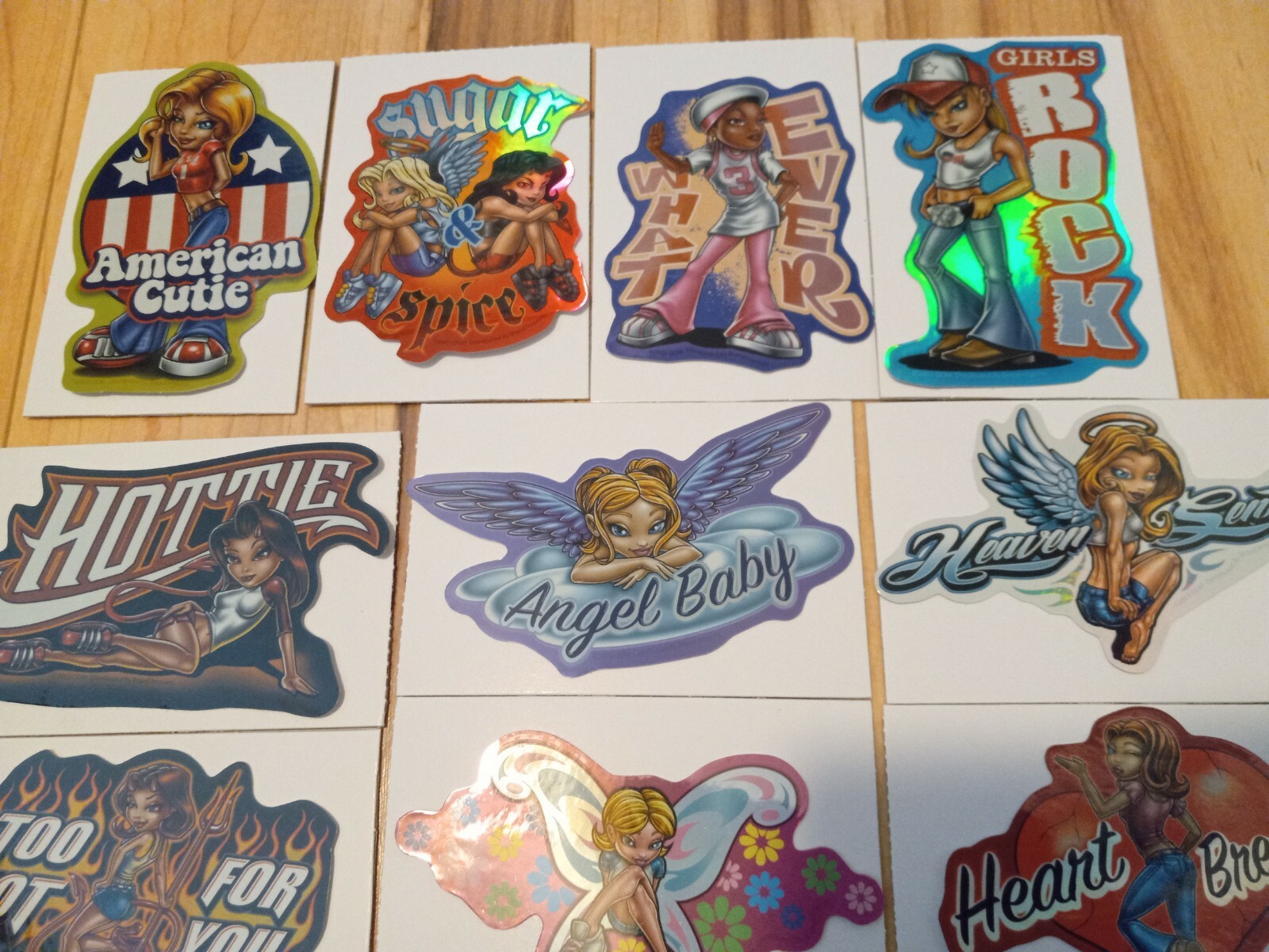 Y2K Girls Vintage Vending Machine Stickers Lot - Full Set Of 15  (Rare)