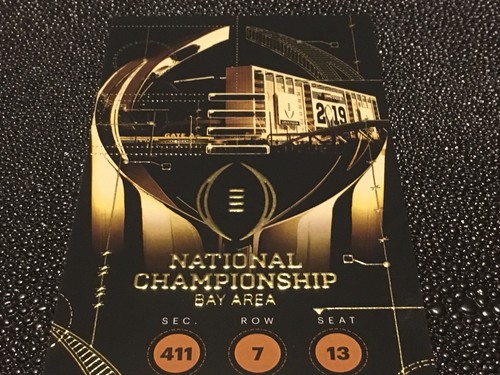 50 Yard Line 7th Row - 2019 College Football Championship Playoffs Levi Stadiium
