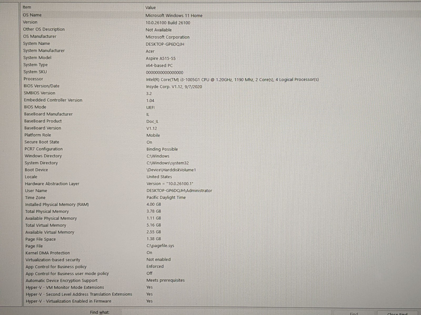 Acer Aspire A515-55-35SE 15.6" FHD i3-1005G1 4GB RAM 128GB SSD W11H - Thumbnail 16