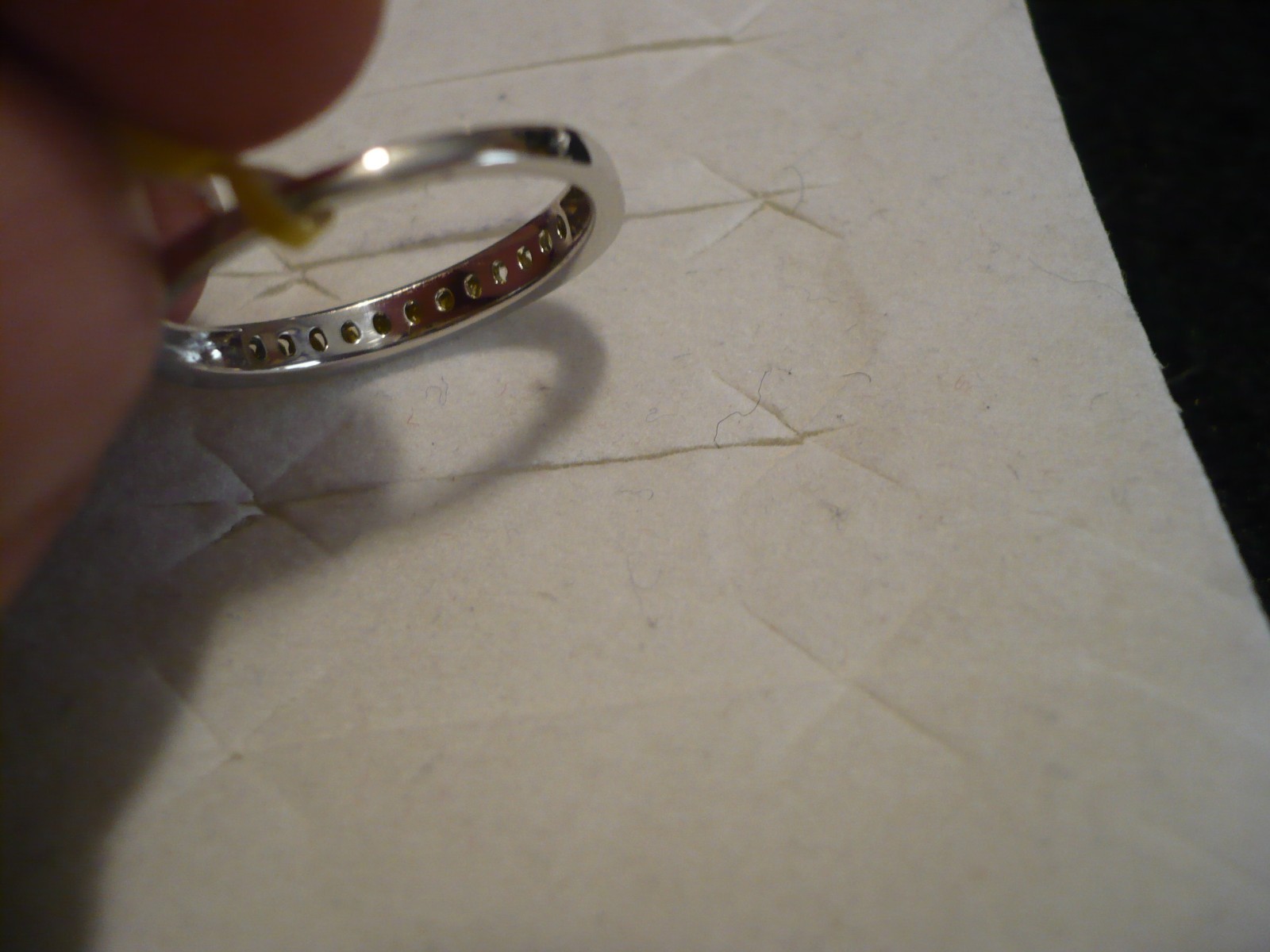 Yellow Diamond Skinny Band  Sz.7 12 diamonds .25tcw MSRP$599.00