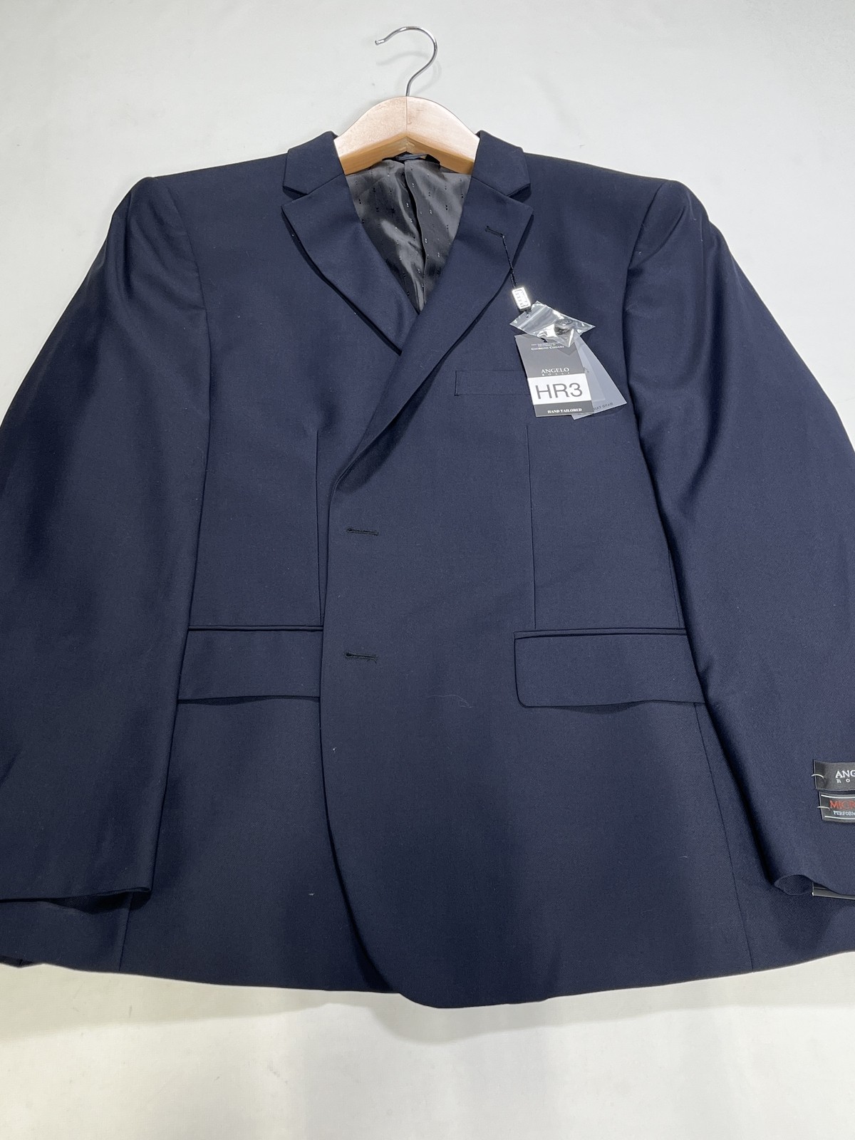 Mens Angelo Rossi Navy Blue Sport Coat Size 48R NEW