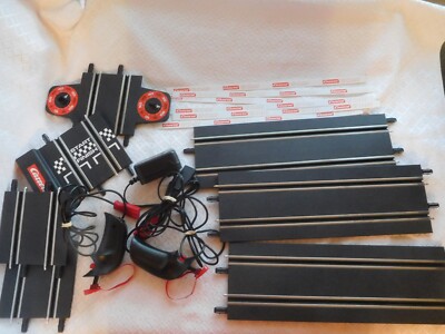 Lot of Carrera Go 1/43 Slot Car Parts Pieces track start controllers adapter lap