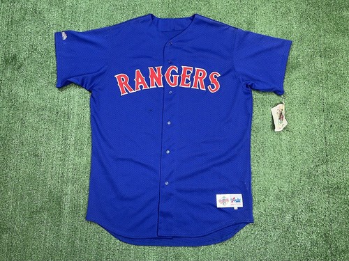 極美品 Majestic RANGERS 3 RODRIGUEZ Jersey Men's Texas Rangers Ivan Rodriguez Majestic Home White