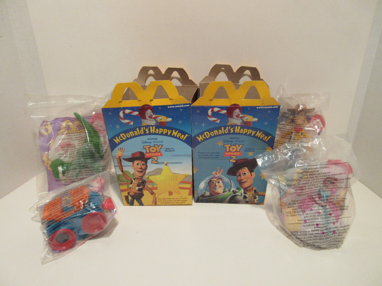 4 Vintage 1999 McDonalds Happy Meal Toy Story 2 Unopened 4 Vintage 1999 McDonalds Happy Meal Toy Story 2 Unopened