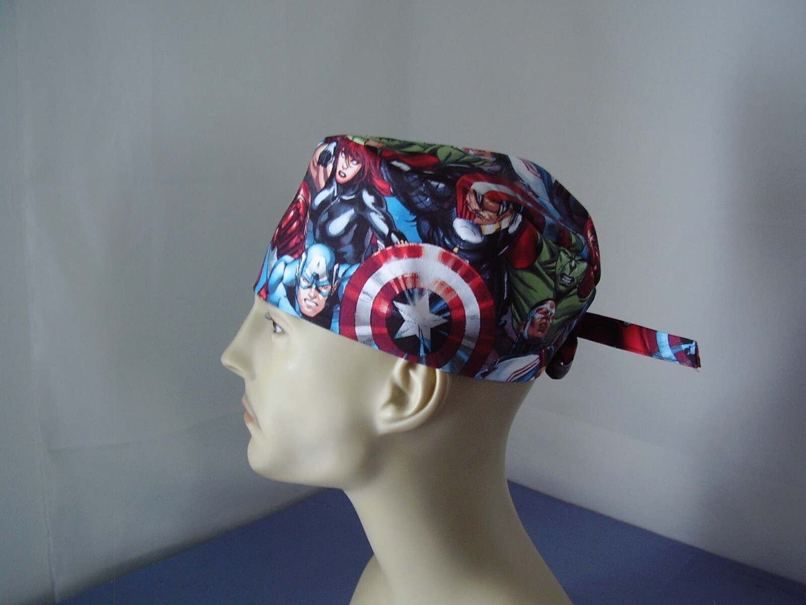 Scrub Hat Tieback Cap - Super Heroes - Marvel Comics - One size