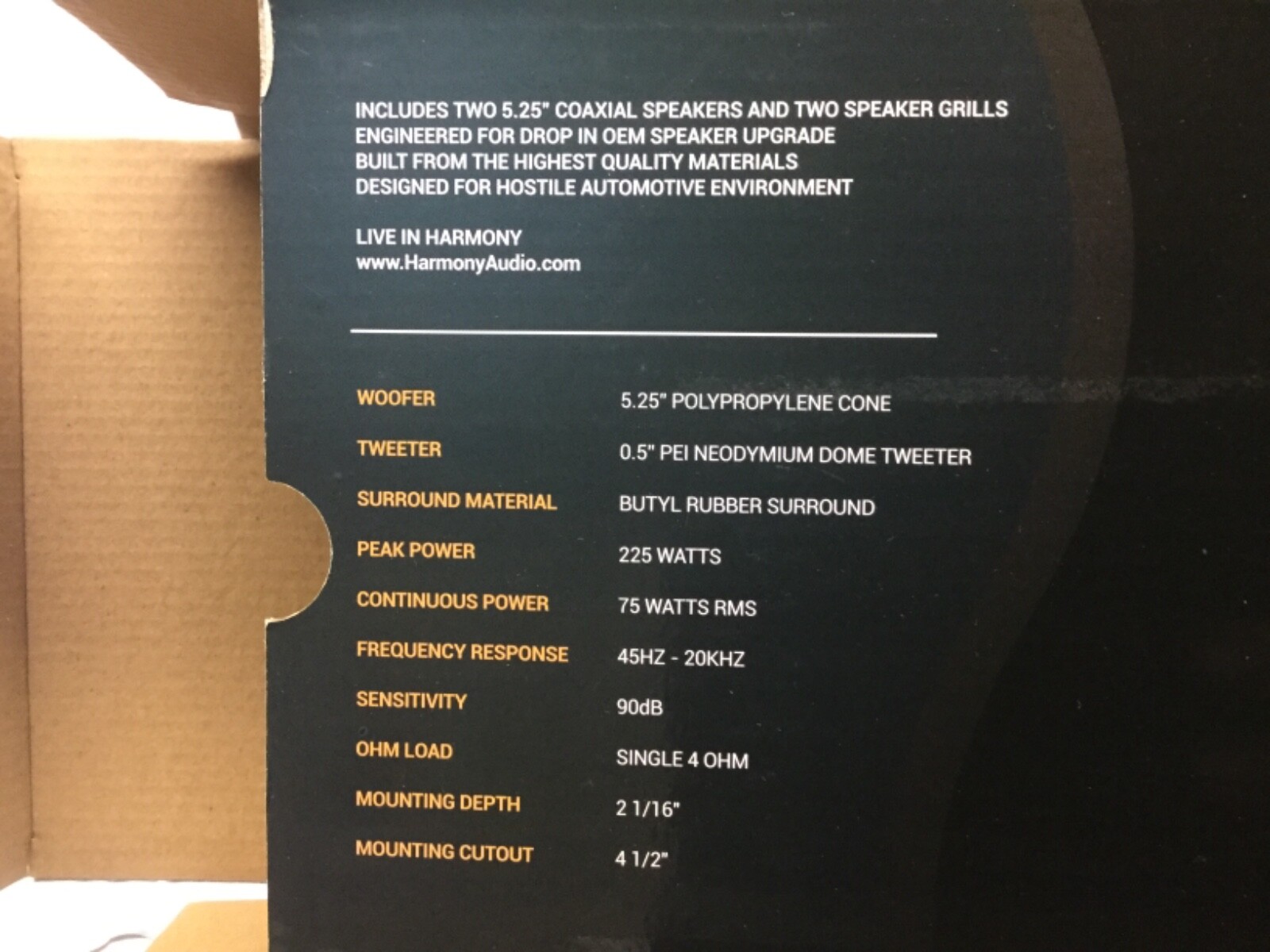 Harmoney Audio 5.25” Coaxial speakers