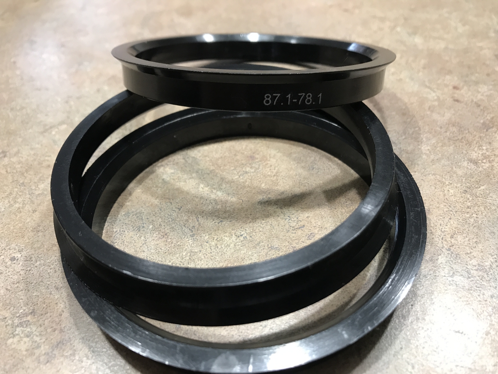 (4) Hub Centric Rings 87.1mm (Wheel) to 78.1mm (Hub) Hubcentric 78.1