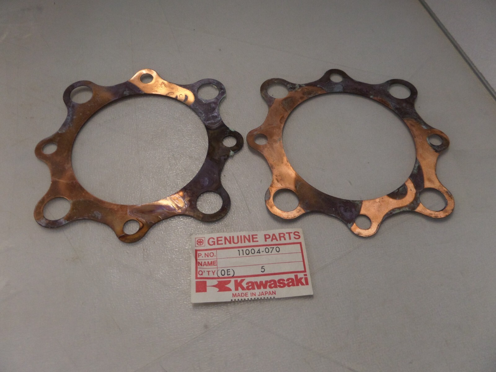NOS Kawasaki OEM Cylinder Head Gaskets 1975-1976 KX400 11004