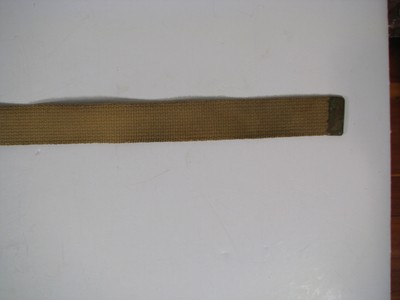 Army Military Khaki Tan Belt w Brass Buckle & Extra Buckle Waist Size 28