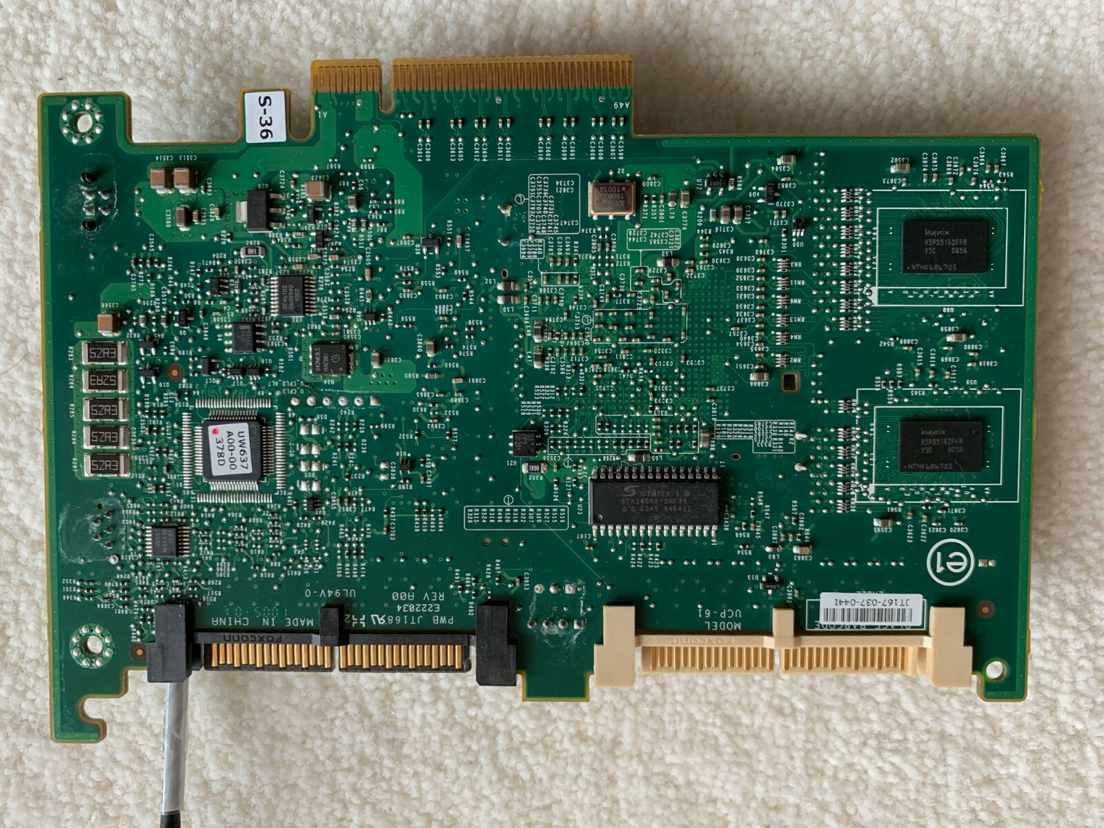 Dell Perc 6i PCI-E X8 SAS Raid Controller E2K-UCP-61-B with Battery and Cables