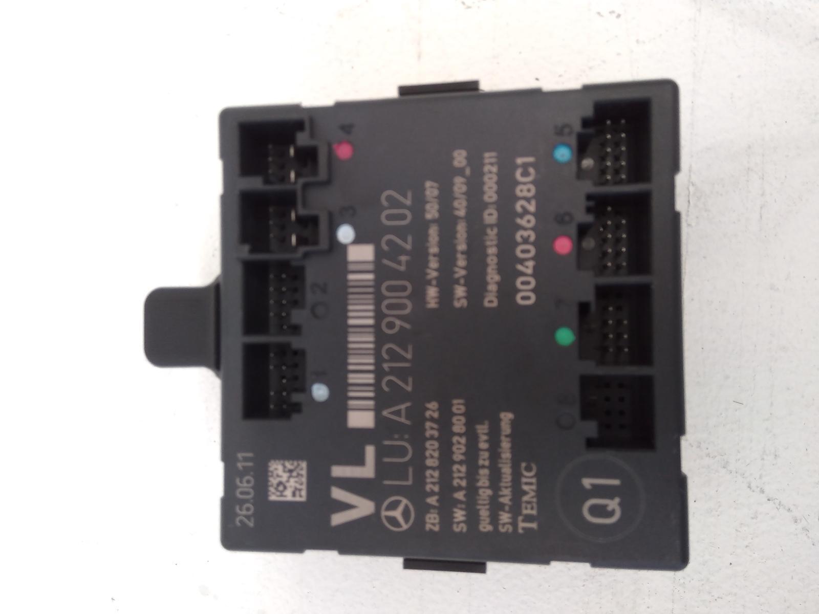 2011 C Class MERCEDES  LF DOOR CONTROL UNIT W204 2007-01/15 A2129004202 image 2