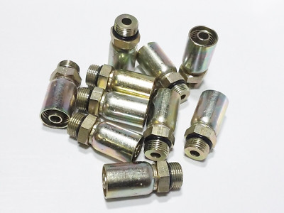 10 WH 08U-P10 1/2'' Hose ID x 5/8'' Male Straight Thread O Ring Rigid COC Fittings