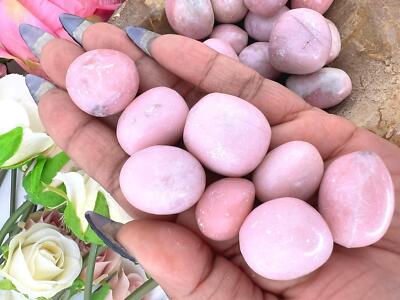 Pink opal tumble stone - tumbled pink opal stone - high quality pink opal