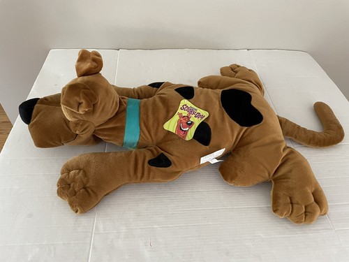 Vintage Scooby Doo Jumbo Plush Stuffed Animal Dog Lays Flat 35” x  25