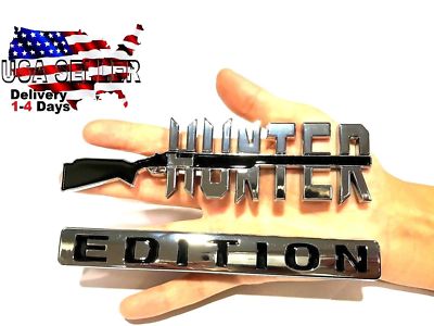 HUNTER EDITION Emblem HIGH QUALITY DECAL car TRUCK LOGO off road SIGN Door Badge