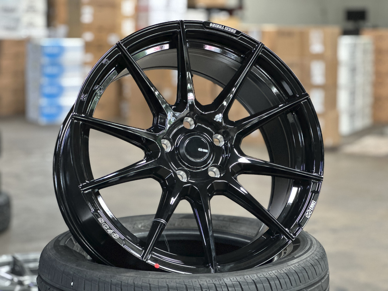 New 18x8.5J ENKEI TUNING SC46 (4 Wheel) 5x114.3 Honda Toyota