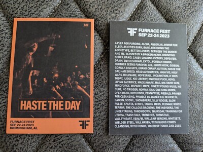 Haste The Day Furnace Fest 2023 3/37 Baseball Card