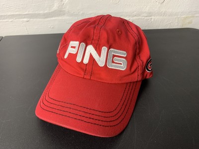 Ping G10 Adjustable Golf Cap, Hat Red Embroidered Logo OSFA Strapback
