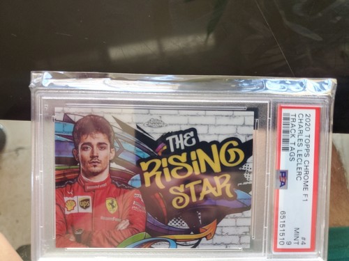 2020 Topps Chrome F1 シャルル・ルクレール リフラクター 💥2020 Topps Chrome F 1 Charles Leclerc TRACK TAGS PSA 9