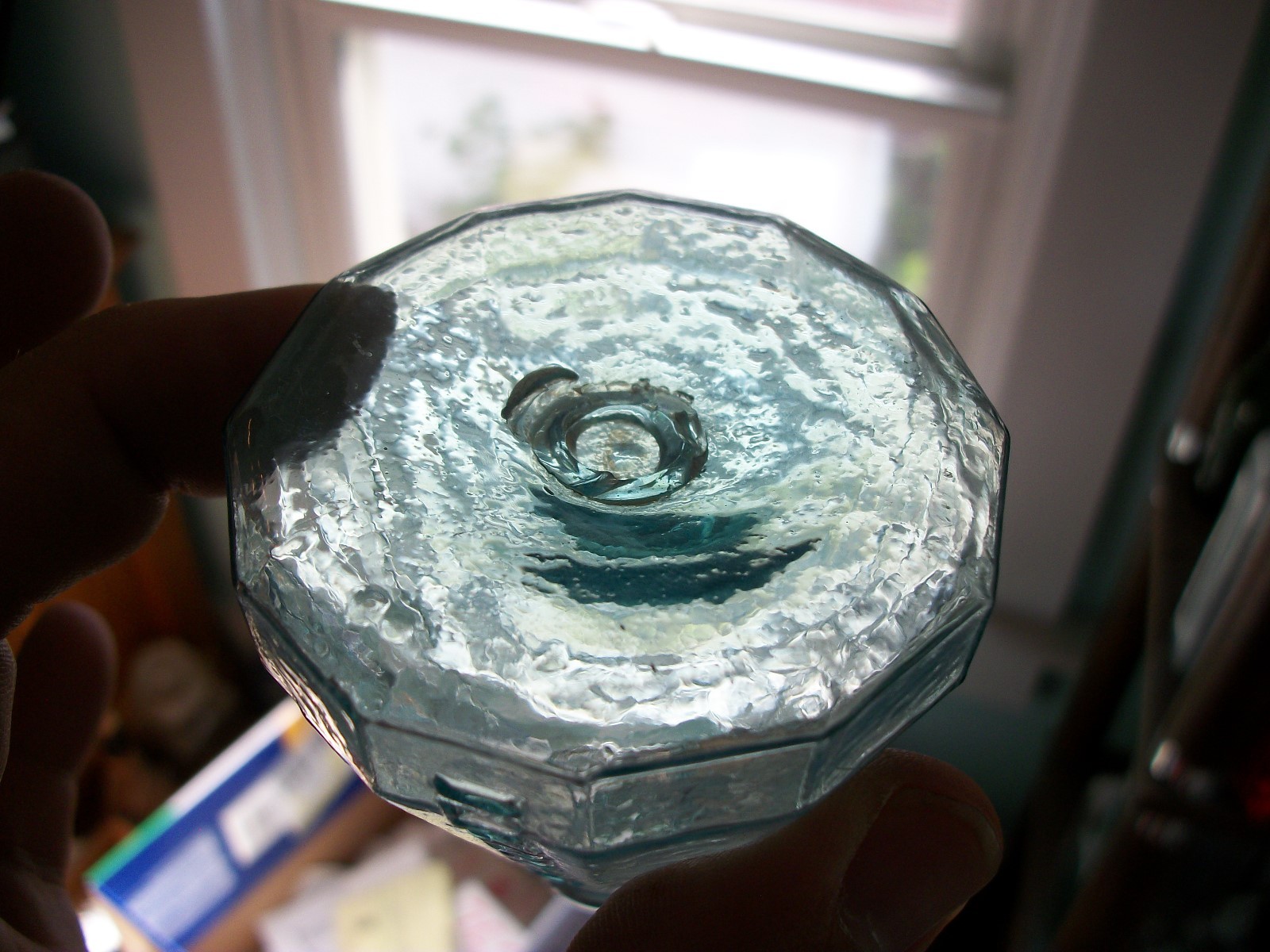 EXTREMELY RARE OPEN PONTIL J. GUNDRY CINCINNATI OHIO LARGE UMBRELLA INK SUPER!!