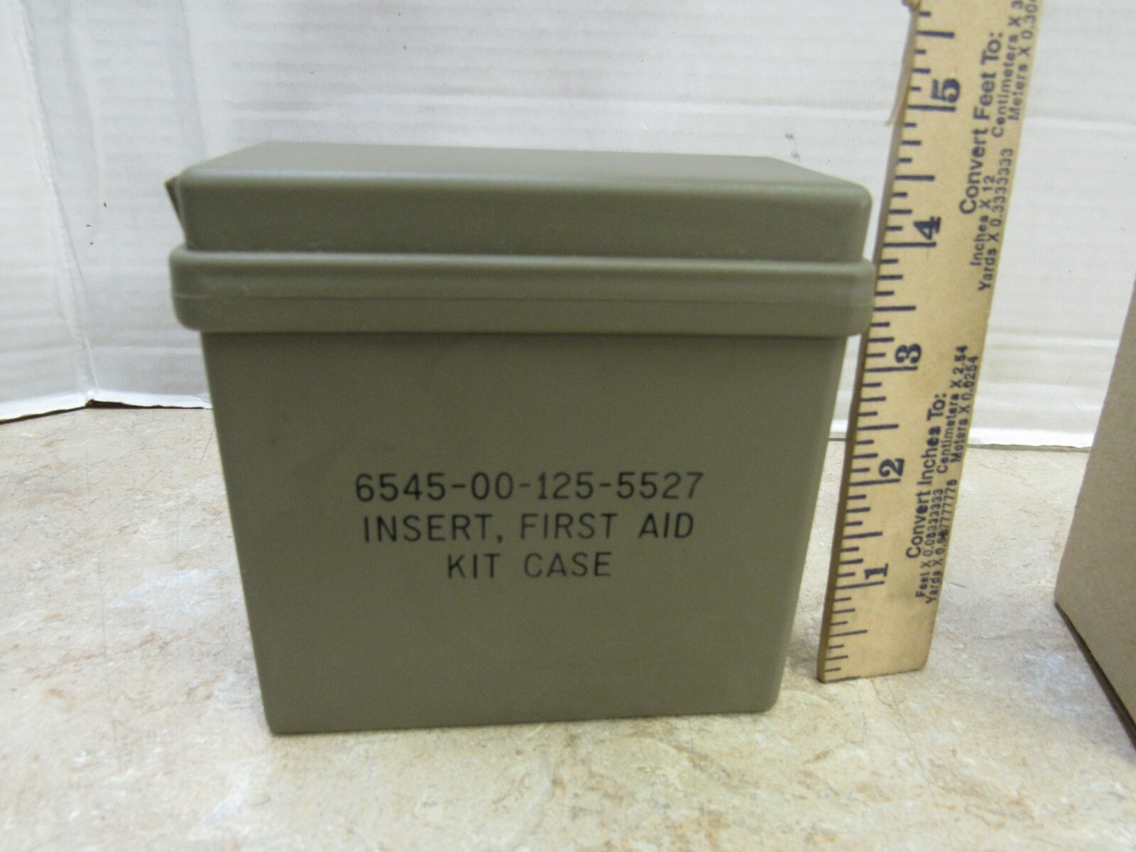 Post Vietnam Era US First Aid Kit Case Insert 1978 Dated NOS 6545-00-125-5527 