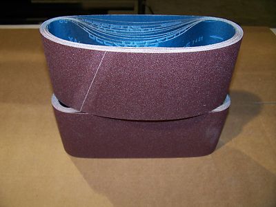PREMIUM  A/O,  X-WEIGHT  SANDING  BELTS  4'' X 24'',  10 - PACK,  24-GRIT