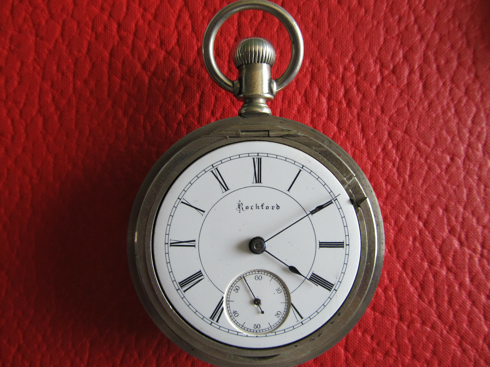 ROCKFORD POCKET WATCH MODEL 7 GRADE 94 18S 9 JEWELS (1891) NOT RUNNING