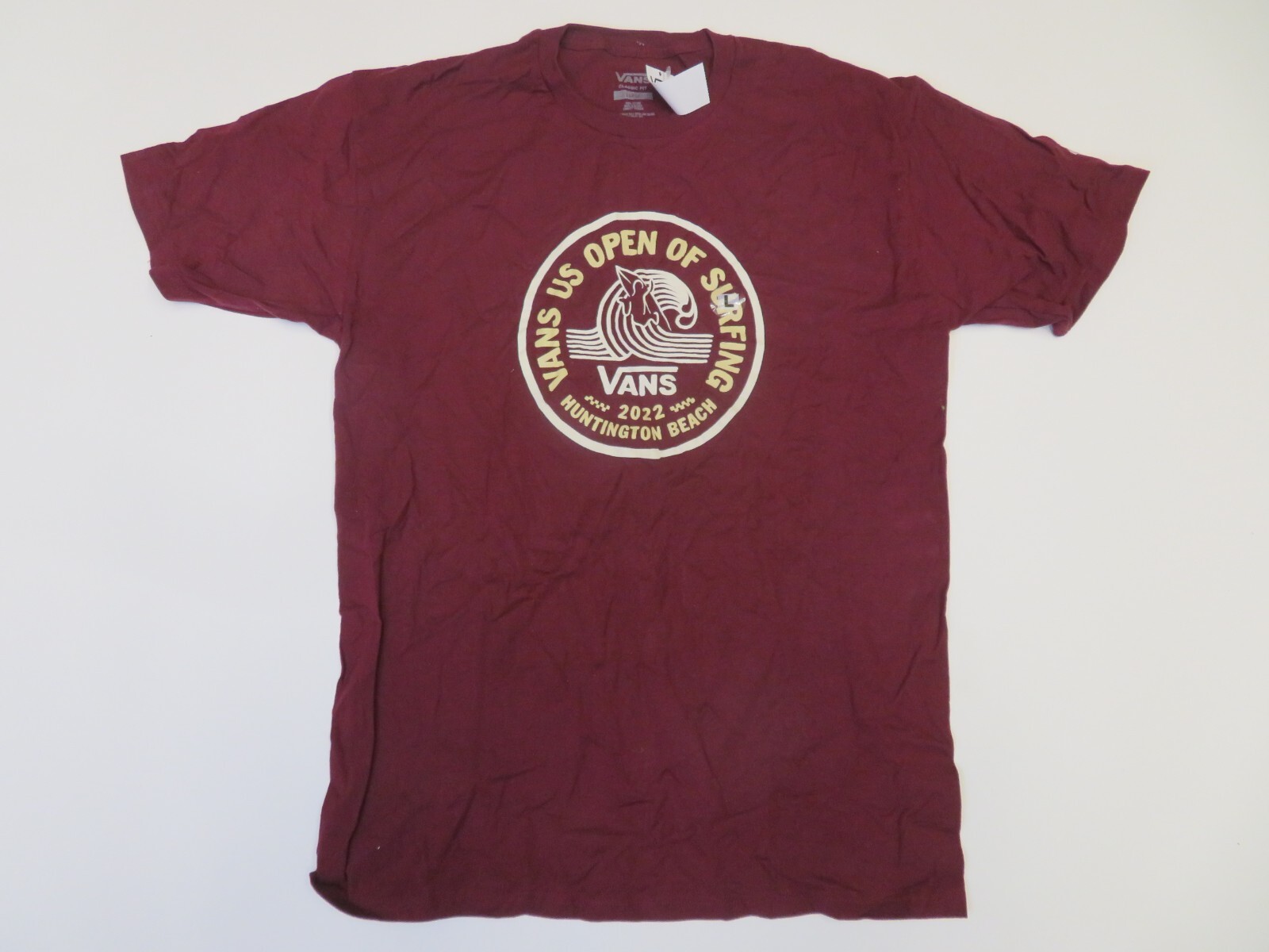 VansバンズUSOPENofsurfing＠ハンティントン記念L/STシャツM Vans Huntington Beach T-Shirt Mens Large US Open Of Surfing