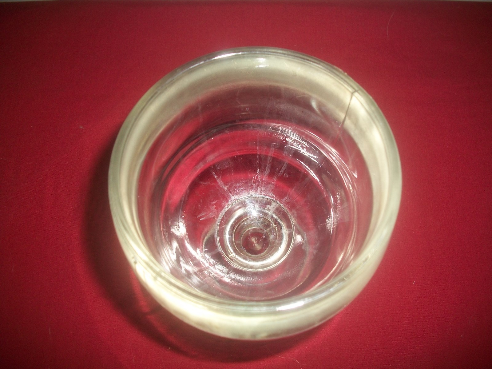 Vintage Blown Glass Beer Schooner w/Thick Walls, Heavy Stem. 7