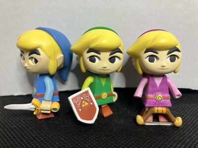 Legend Of Zelda Four Swords Gashapon Capsule TOMY Figure Lot Nintendo Read Desc