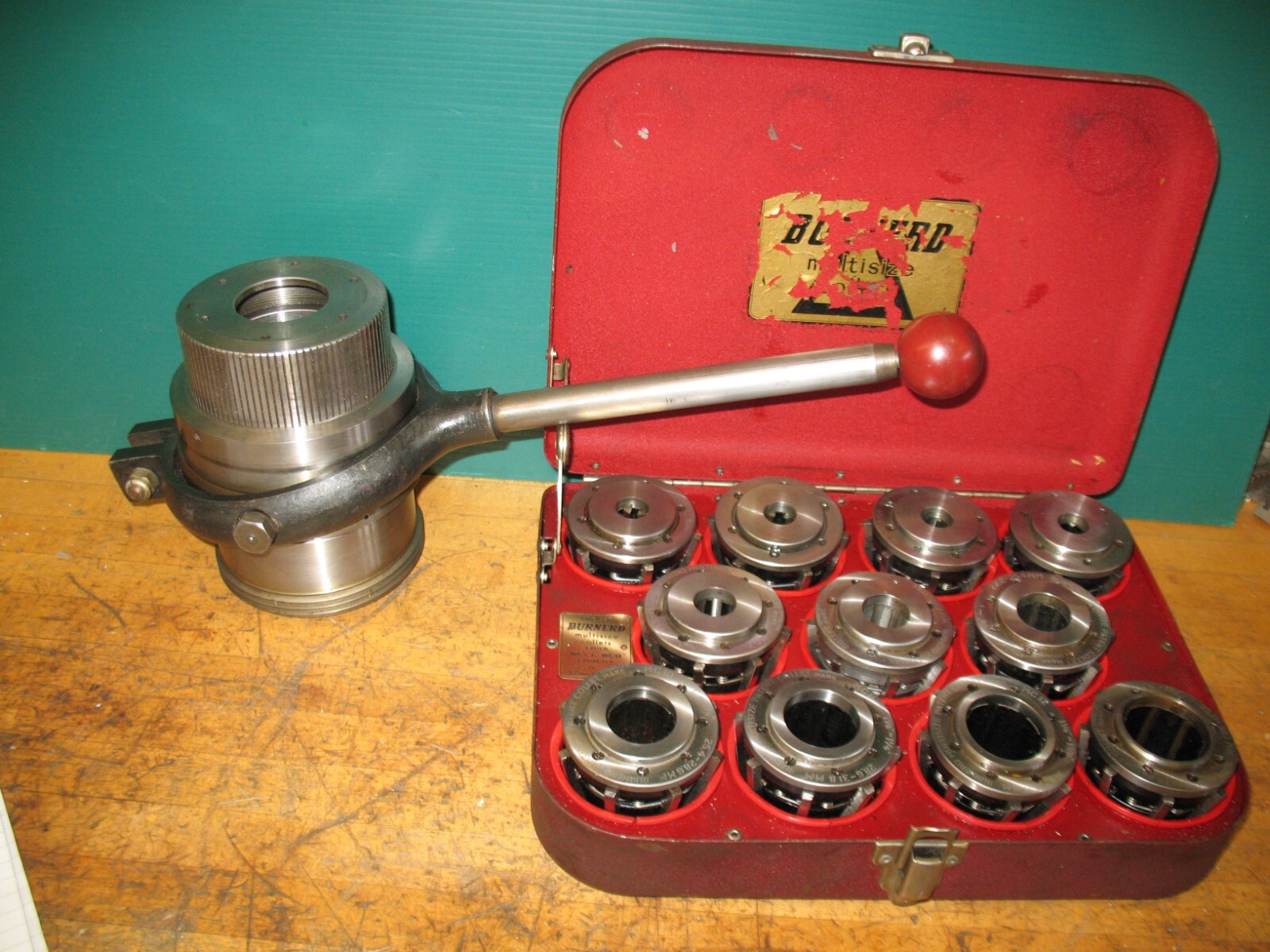 PRATT BURNERD COLLET CHUCK L0 MOUNT + MULTI-SIZE COLLETS 1/8