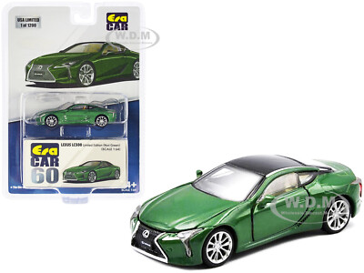 LEXUS LC500 NORI GREEN MET. LTD ED 1/64 DIECAST MODEL BY ERA CAR LS21LCRN60