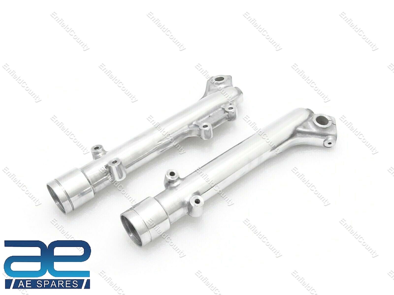 Pair Fork Legs Disc Brake Model Polish For Royal Enfield TBH Bikes 