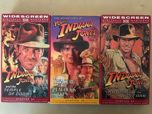 The Adventures of Young Indiana Jones VHS Series Lot of 4