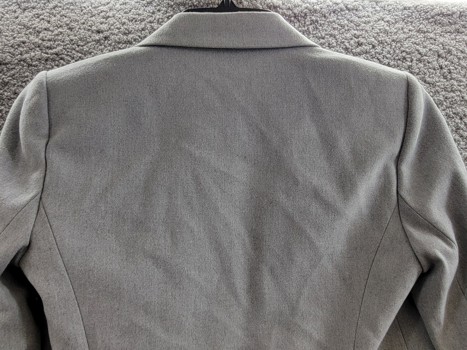 Calvin Klein Petite Cropped Open-Front Blazer Womens 8P Grey Heather Long Sleeve - Picture 13 of 16