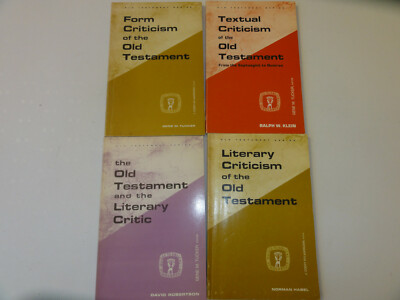 1970's - Lot of 4 Old Testament Series, Form/Literary/Textual Criticism, Critics