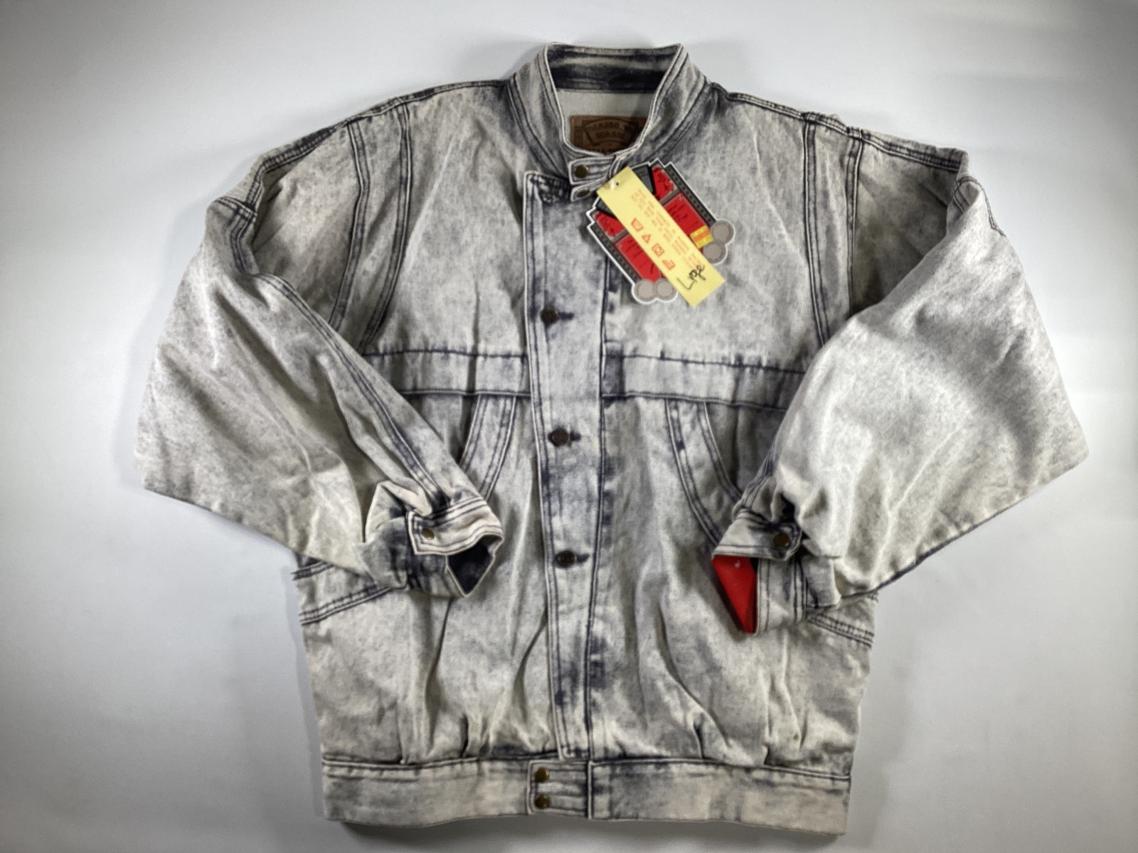 MASSTARD - DENIM JACKET 【DENNY】-ONE WASH Men's Cinch Dark Stonewash Denim Jacket - MWJ1122014- SALE