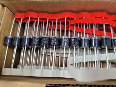 (5 PCS) 5KP60A LITTELFUSE 96.8V Clamp 52.7A Ipp Tvs Diode P600 Axial ROHS
