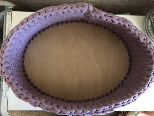 Handwoven Knit Storage Basket Handmade Woven Laundry Cotton