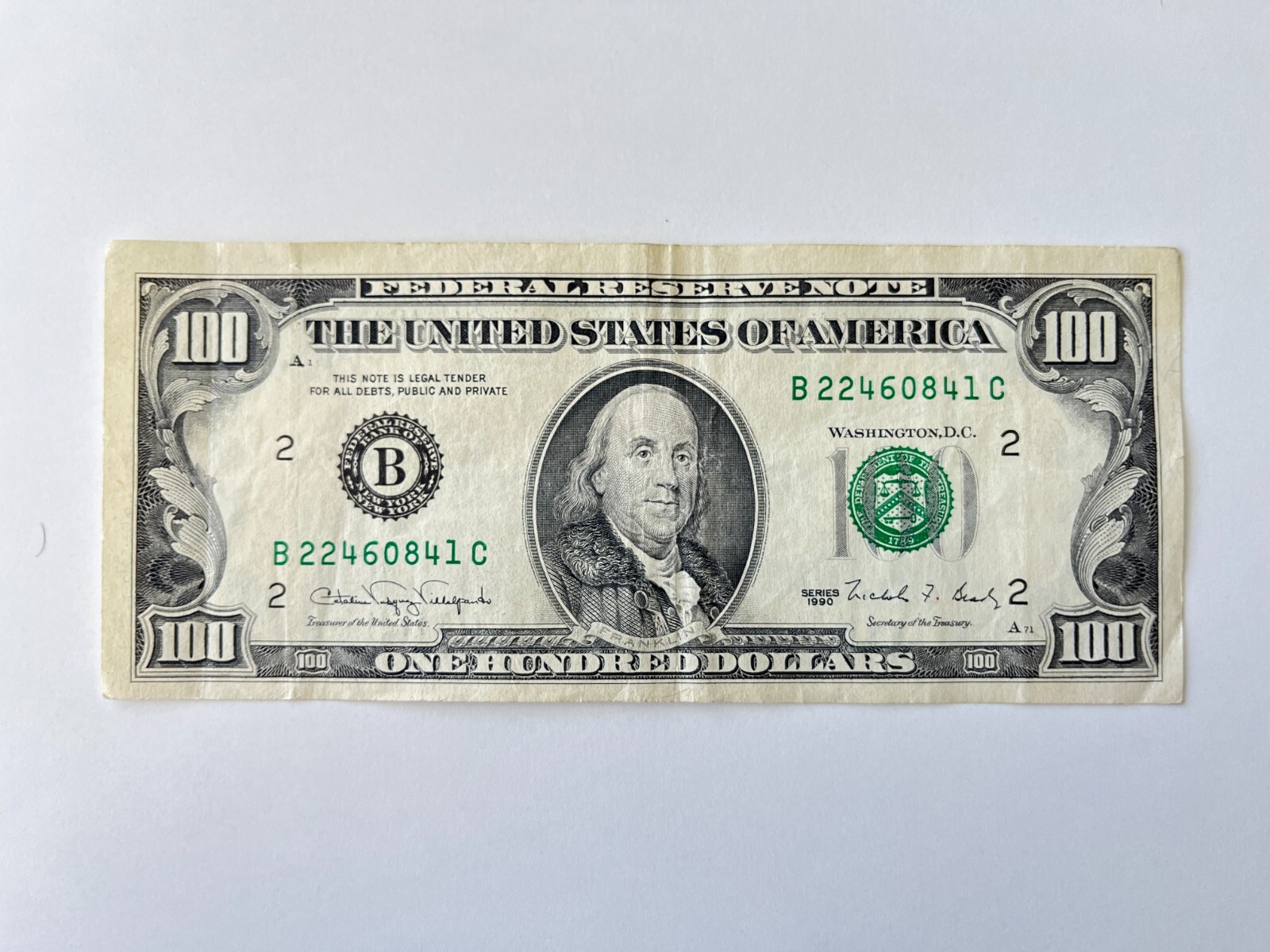 USドル＊アメリカ＊100ドル分 president-franklins-eye-