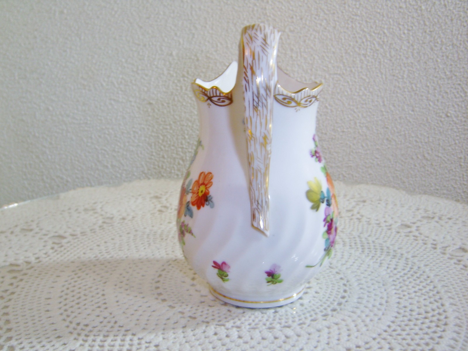 Vintage Dresden 5 inch Cream Pitcher