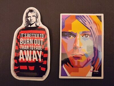 Kurt Cobain Sticker Set  Nirvana 1990's Music Alternative Rock Grunge