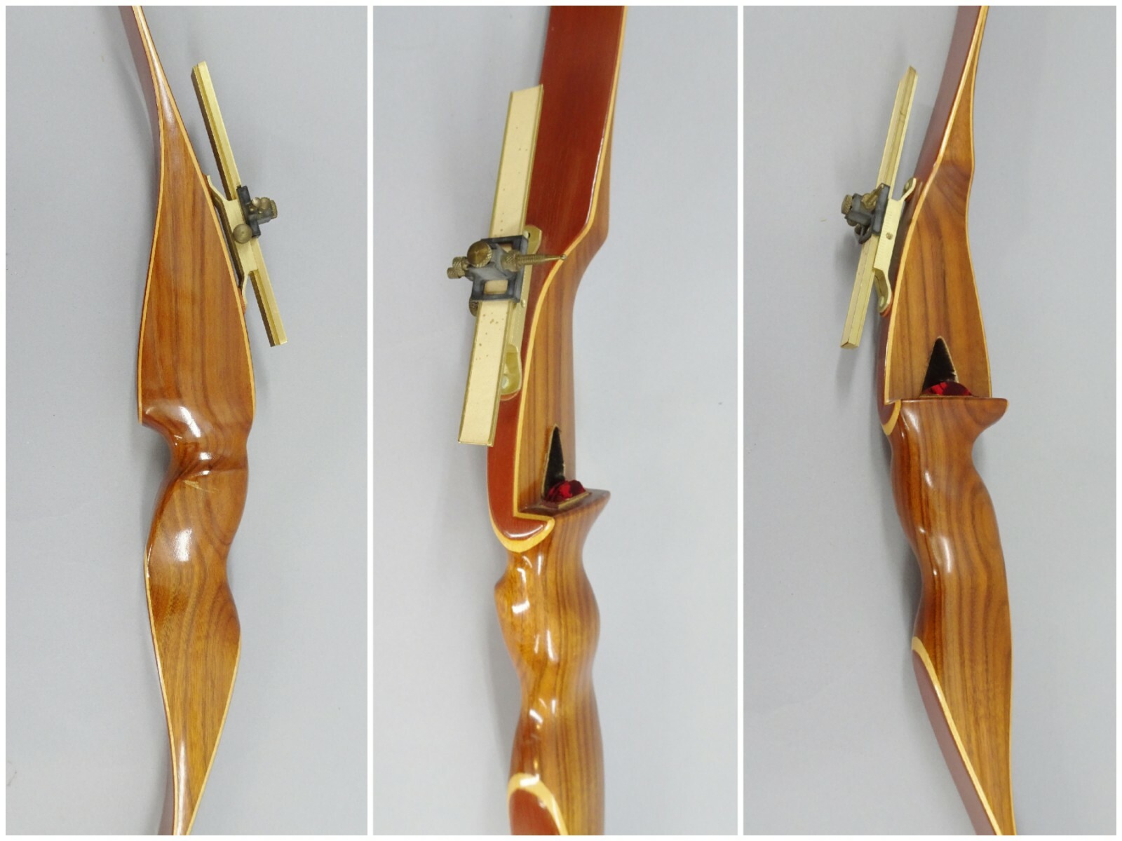 Vintage Necedah Shakespeaere Wonderbow Model X26-55 Recurve Bow & Reynolds Sight