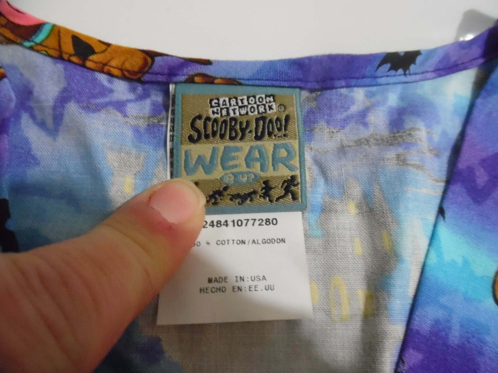 NWT! Scooby Doo Scrubs XS Top; Peaches XS Scrub Bottoms- Set XSmall 6 8