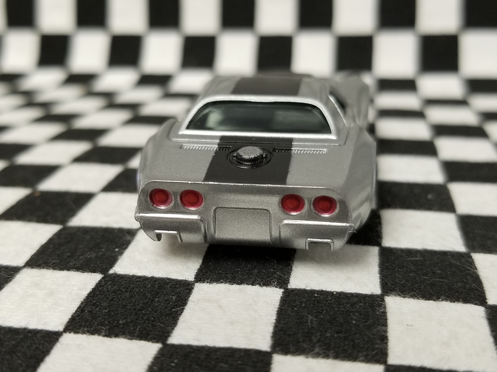 Silver and Black AF Xtras A/P A Production Corvette - AFX, TOMY, Auto World