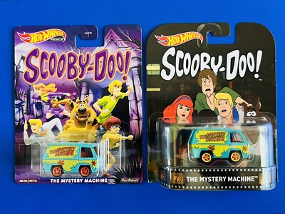 (2)  Hot Wheels 2015 & 2020 Scooby Doo The Mystery Machine Vans; Sealed - NIB