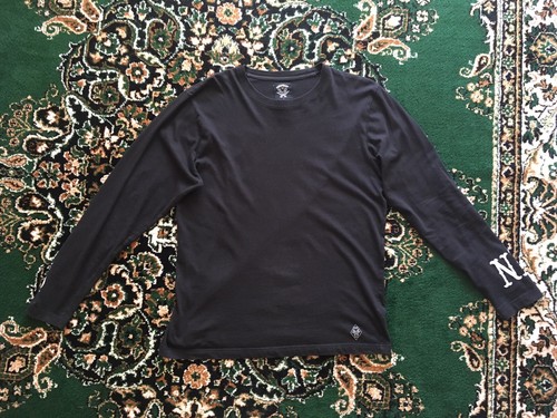 00s Vintage Stussy Neighborhood Boneyards T Shirt / Black